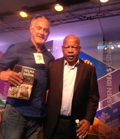 Daniel Lucks with the late John Lewis - Former US Representative and MLK aide